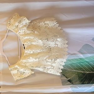 Forever 21 off shoulder crop top